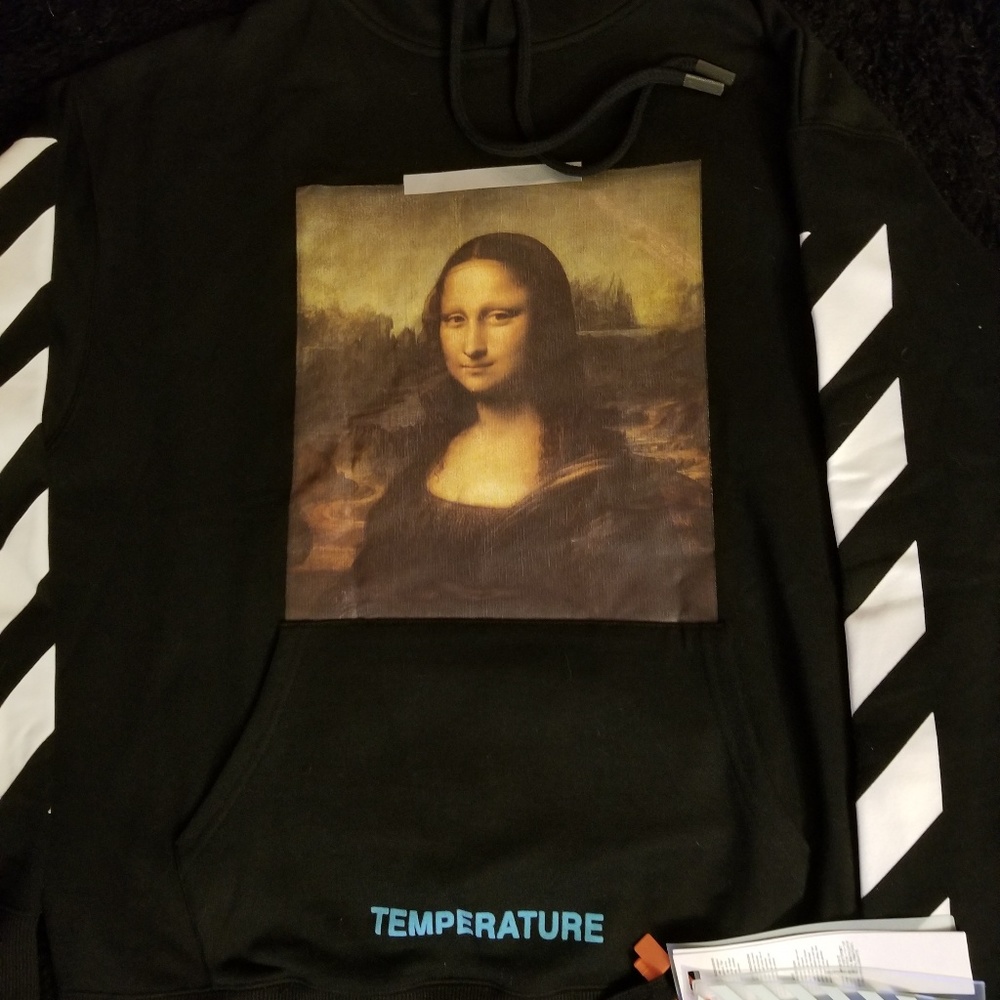 off white mona lisa hoodie. ss18 worn a few times